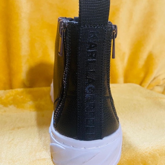 Karl Lagerfeld high top shoes sneakers 
Leather made chunky platform soles - Picture 3 of 4